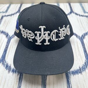 Yupoong The Fitted Gallery Black NY Psycho Snapback Embroidered Cap OS